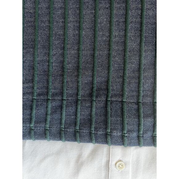 $82 English Factory Navy Blue White Combo Layered Shirt Sweater Top Preppy Sz-S - Picture 4 of 10